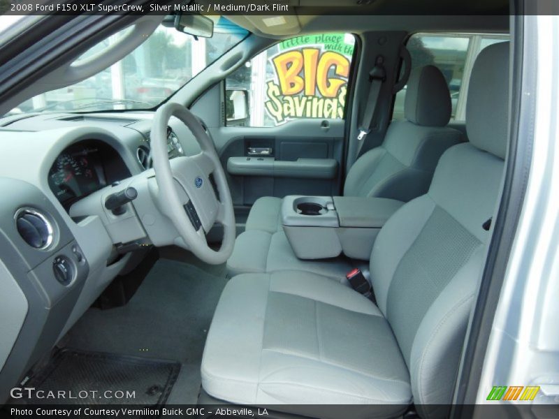 Silver Metallic / Medium/Dark Flint 2008 Ford F150 XLT SuperCrew