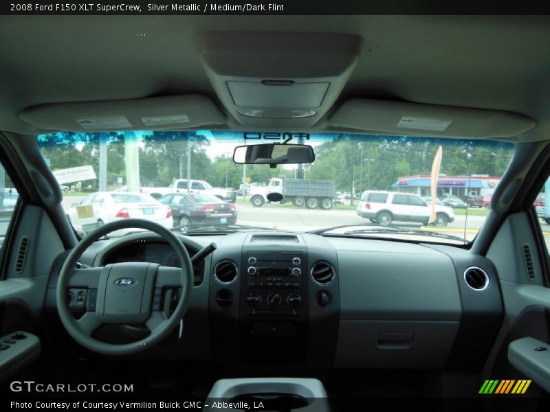 Silver Metallic / Medium/Dark Flint 2008 Ford F150 XLT SuperCrew