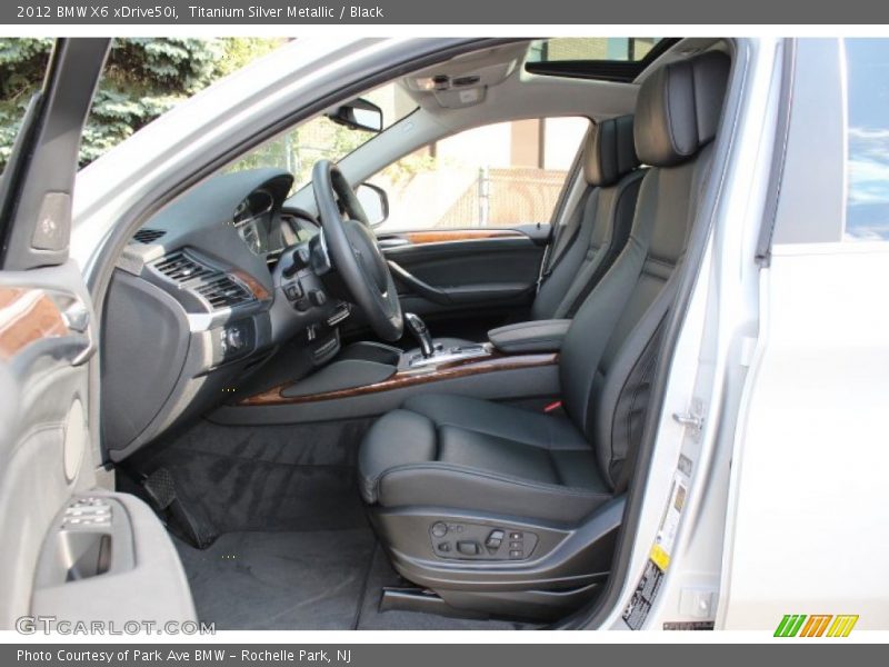Titanium Silver Metallic / Black 2012 BMW X6 xDrive50i