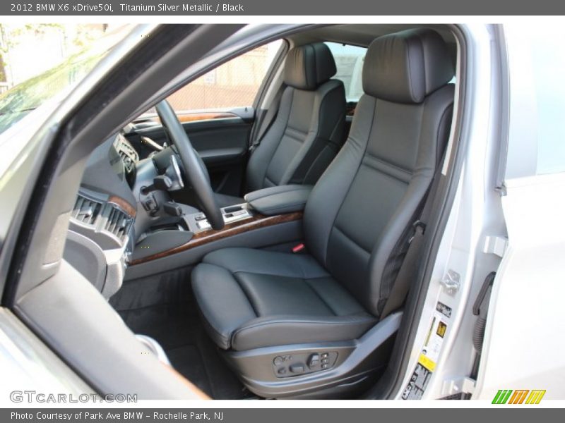 Titanium Silver Metallic / Black 2012 BMW X6 xDrive50i