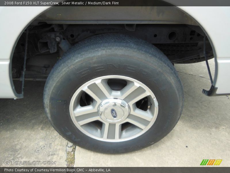 Silver Metallic / Medium/Dark Flint 2008 Ford F150 XLT SuperCrew