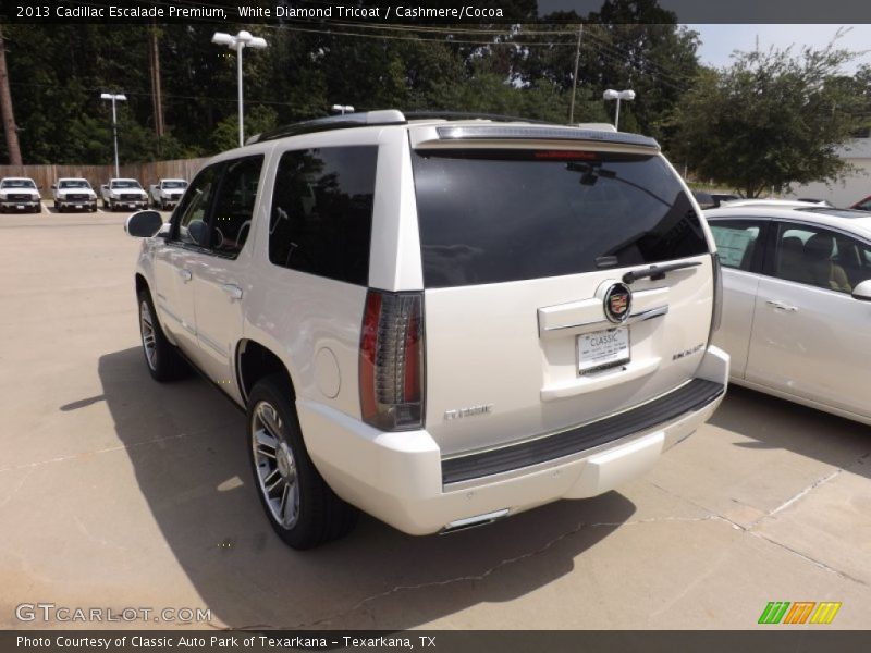 White Diamond Tricoat / Cashmere/Cocoa 2013 Cadillac Escalade Premium