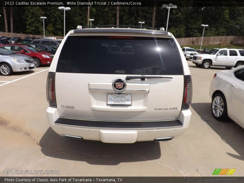 White Diamond Tricoat / Cashmere/Cocoa 2013 Cadillac Escalade Premium