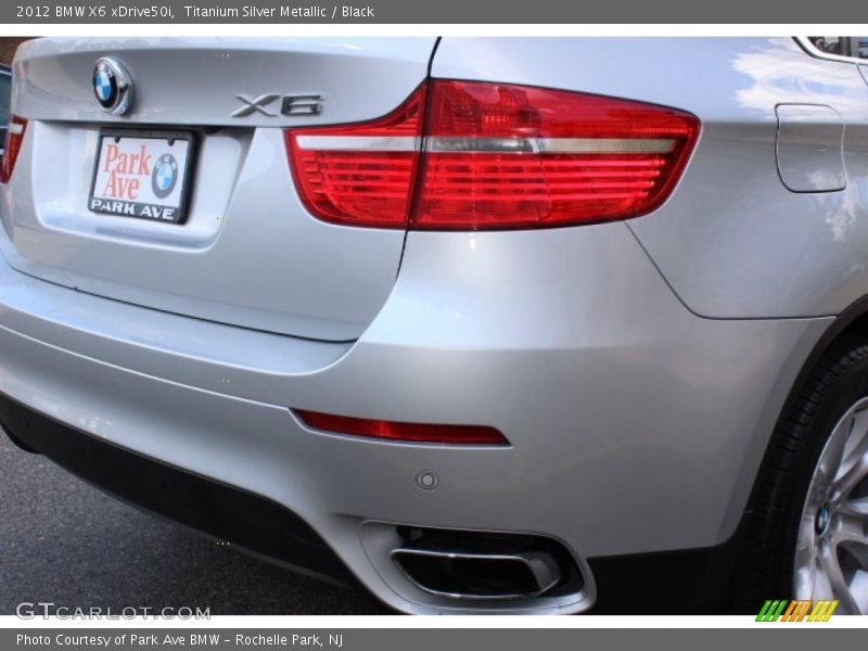 Titanium Silver Metallic / Black 2012 BMW X6 xDrive50i