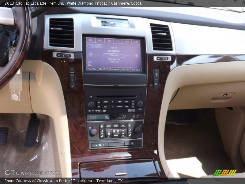 White Diamond Tricoat / Cashmere/Cocoa 2013 Cadillac Escalade Premium