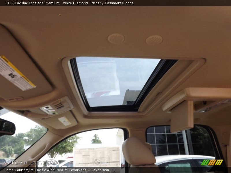 White Diamond Tricoat / Cashmere/Cocoa 2013 Cadillac Escalade Premium