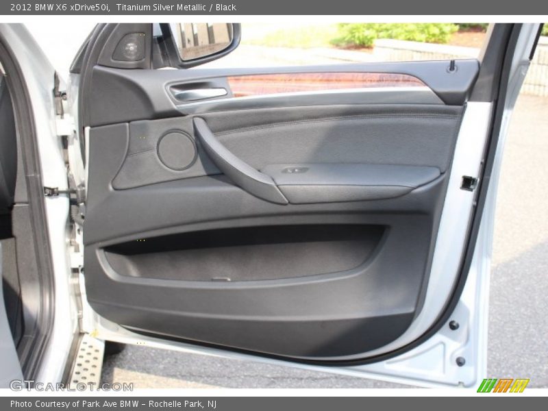 Titanium Silver Metallic / Black 2012 BMW X6 xDrive50i