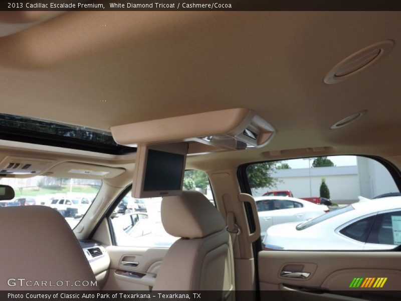 White Diamond Tricoat / Cashmere/Cocoa 2013 Cadillac Escalade Premium