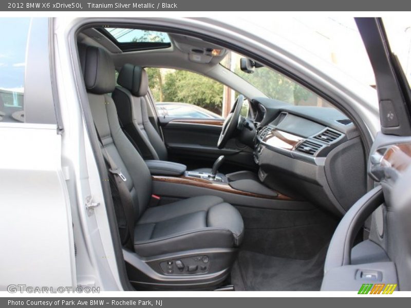 Titanium Silver Metallic / Black 2012 BMW X6 xDrive50i
