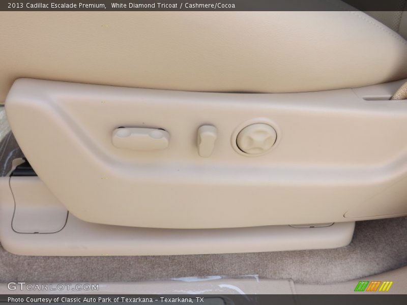 White Diamond Tricoat / Cashmere/Cocoa 2013 Cadillac Escalade Premium