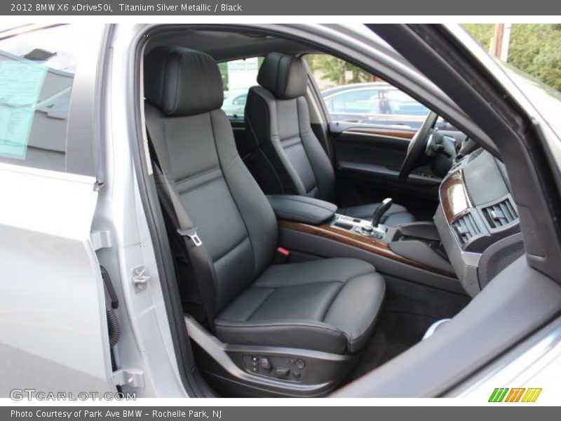 Titanium Silver Metallic / Black 2012 BMW X6 xDrive50i