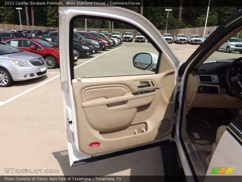 White Diamond Tricoat / Cashmere/Cocoa 2013 Cadillac Escalade Premium