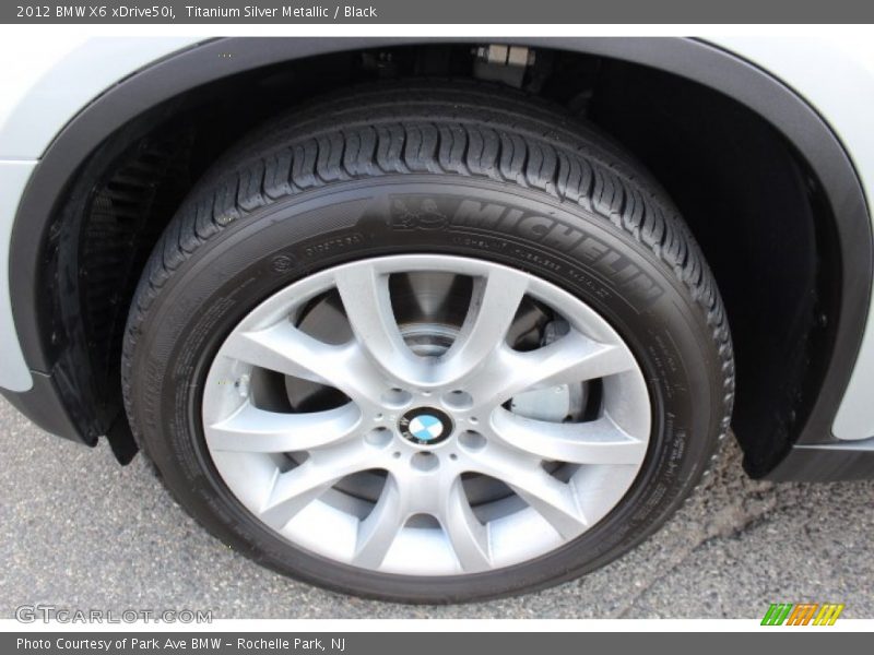 Titanium Silver Metallic / Black 2012 BMW X6 xDrive50i