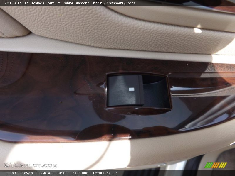 White Diamond Tricoat / Cashmere/Cocoa 2013 Cadillac Escalade Premium