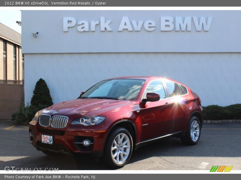 Vermillion Red Metallic / Oyster 2012 BMW X6 xDrive50i