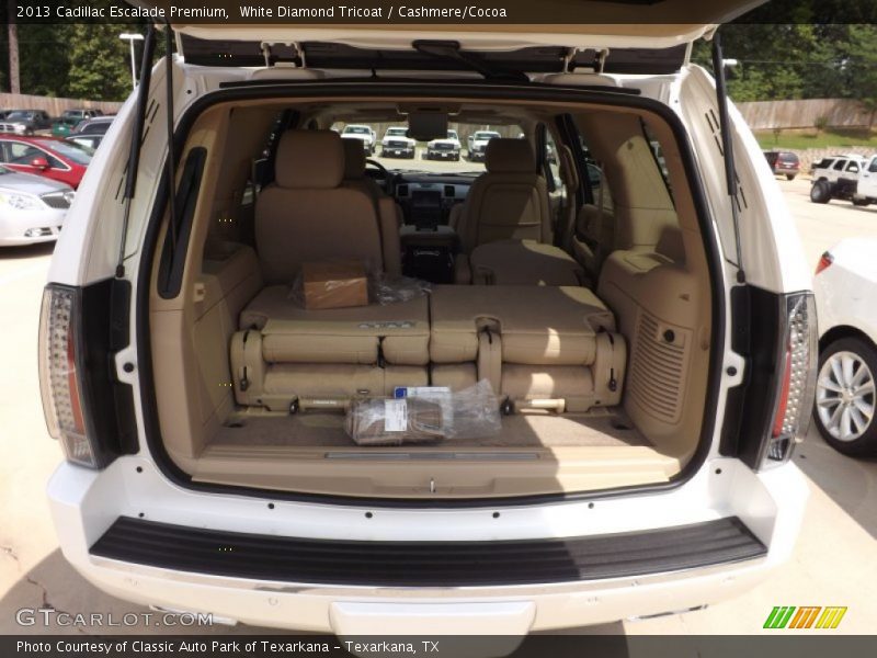 White Diamond Tricoat / Cashmere/Cocoa 2013 Cadillac Escalade Premium