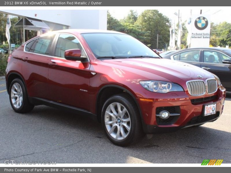 Vermillion Red Metallic / Oyster 2012 BMW X6 xDrive50i