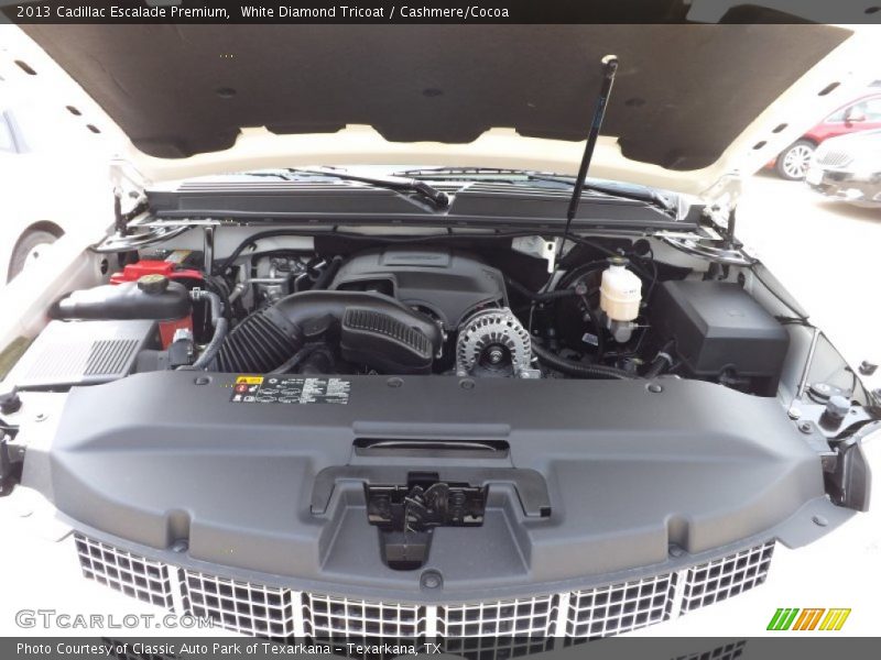 White Diamond Tricoat / Cashmere/Cocoa 2013 Cadillac Escalade Premium