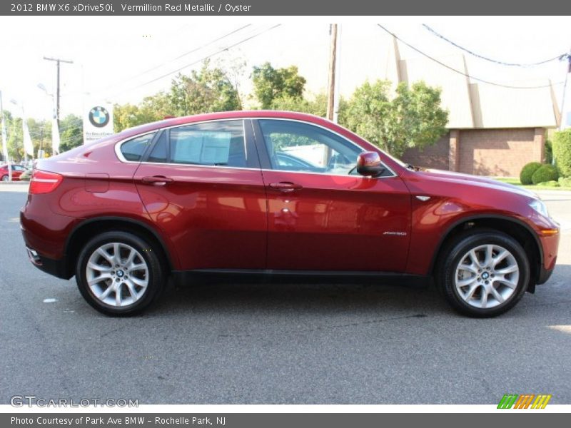 Vermillion Red Metallic / Oyster 2012 BMW X6 xDrive50i