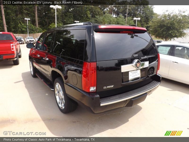 Black Raven / Ebony 2013 Cadillac Escalade ESV Luxury