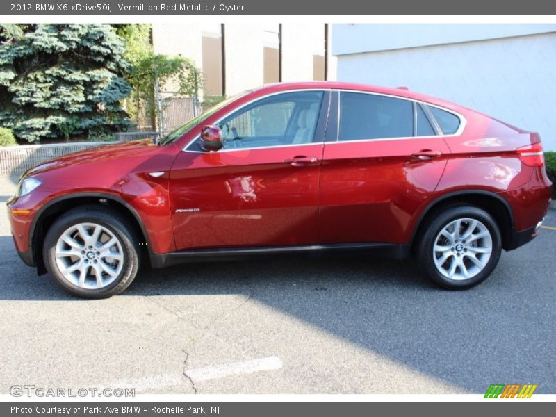 Vermillion Red Metallic / Oyster 2012 BMW X6 xDrive50i