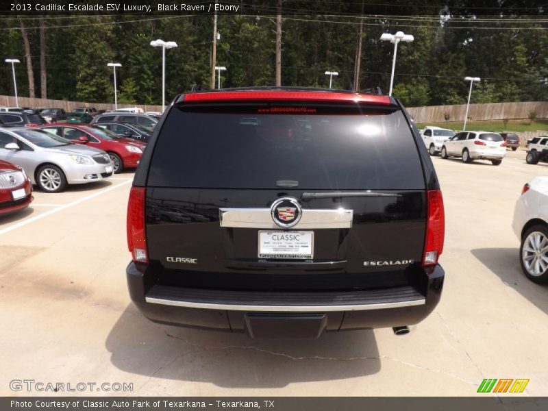 Black Raven / Ebony 2013 Cadillac Escalade ESV Luxury