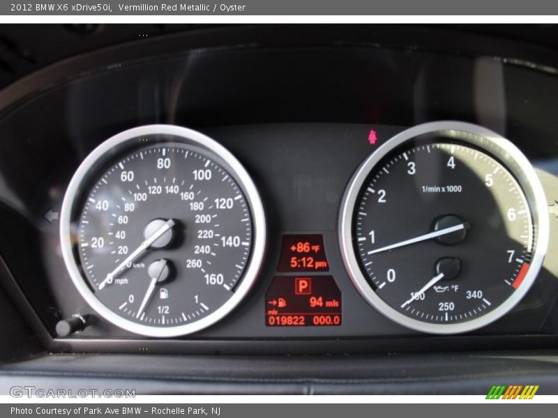 Vermillion Red Metallic / Oyster 2012 BMW X6 xDrive50i