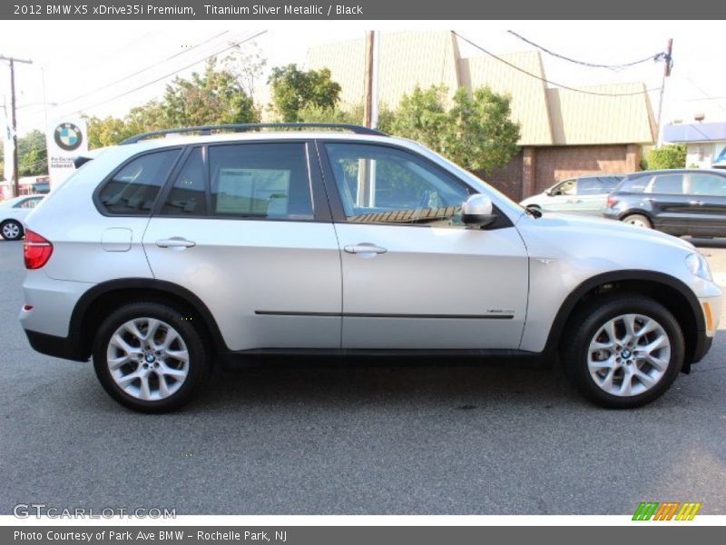 Titanium Silver Metallic / Black 2012 BMW X5 xDrive35i Premium