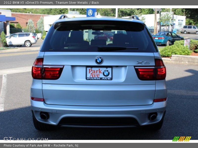 Titanium Silver Metallic / Black 2012 BMW X5 xDrive35i Premium