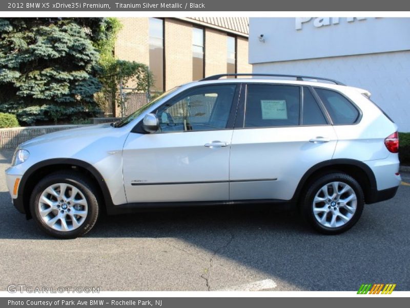 Titanium Silver Metallic / Black 2012 BMW X5 xDrive35i Premium