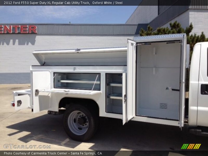 Oxford White / Steel 2012 Ford F550 Super Duty XL Regular Cab Utility Truck