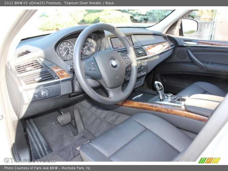 Titanium Silver Metallic / Black 2012 BMW X5 xDrive35i Premium