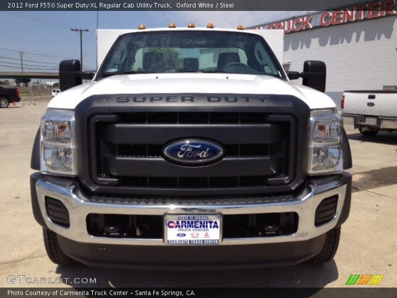 Oxford White / Steel 2012 Ford F550 Super Duty XL Regular Cab Utility Truck