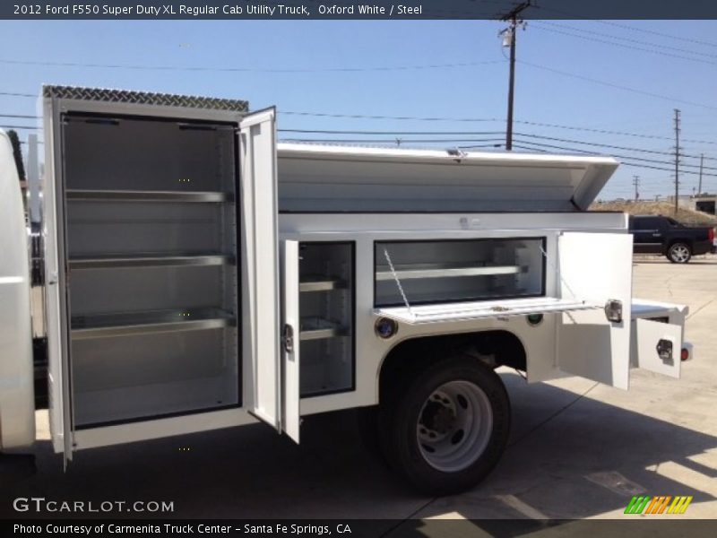 Oxford White / Steel 2012 Ford F550 Super Duty XL Regular Cab Utility Truck