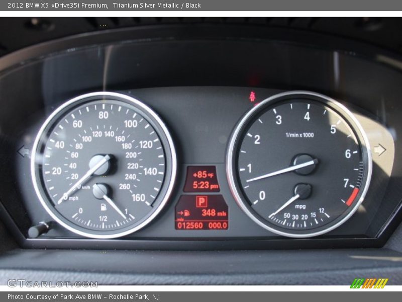Titanium Silver Metallic / Black 2012 BMW X5 xDrive35i Premium