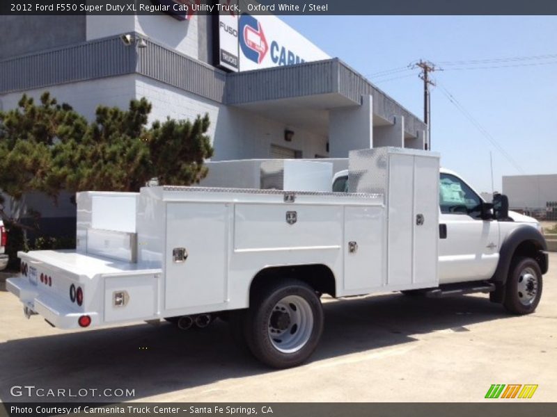Oxford White / Steel 2012 Ford F550 Super Duty XL Regular Cab Utility Truck