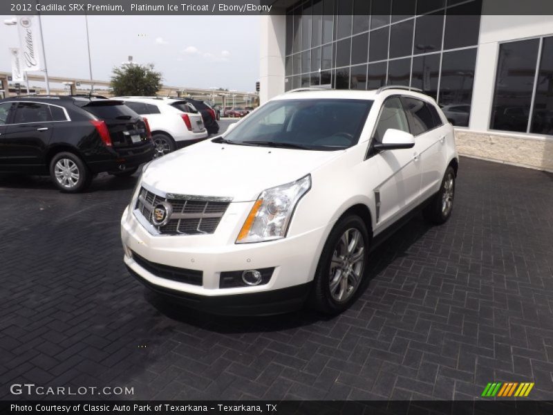 Platinum Ice Tricoat / Ebony/Ebony 2012 Cadillac SRX Premium