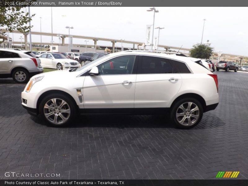Platinum Ice Tricoat / Ebony/Ebony 2012 Cadillac SRX Premium