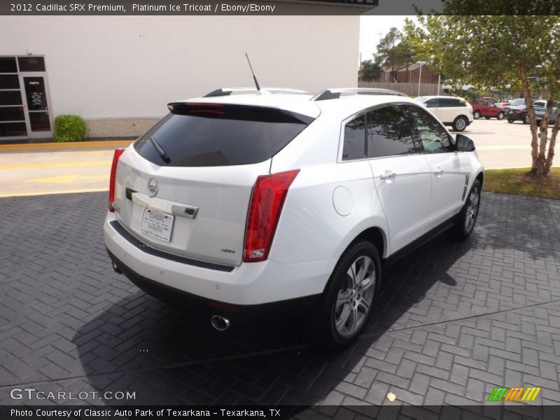 Platinum Ice Tricoat / Ebony/Ebony 2012 Cadillac SRX Premium