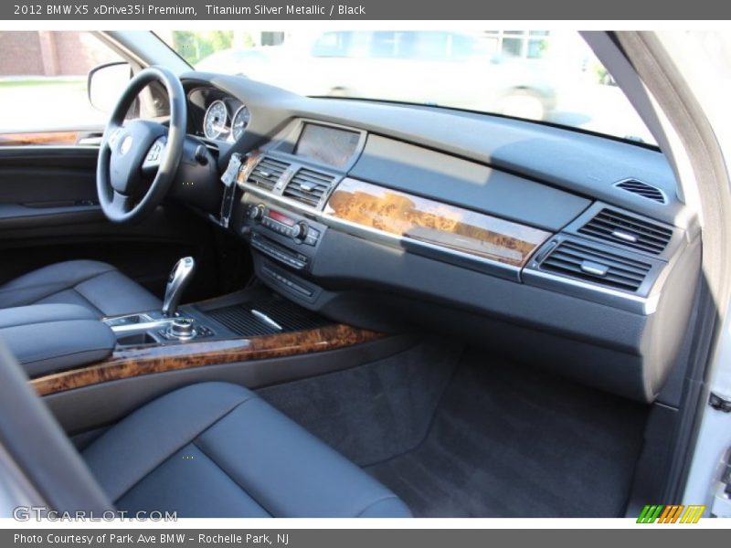 Titanium Silver Metallic / Black 2012 BMW X5 xDrive35i Premium