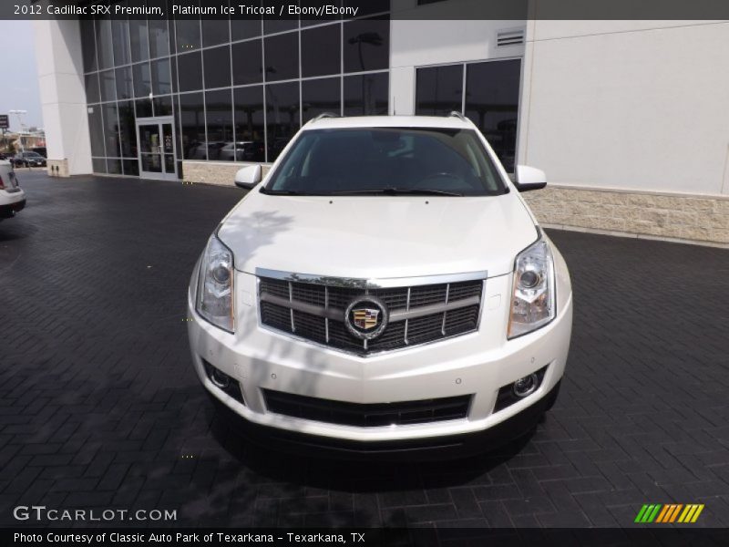 Platinum Ice Tricoat / Ebony/Ebony 2012 Cadillac SRX Premium