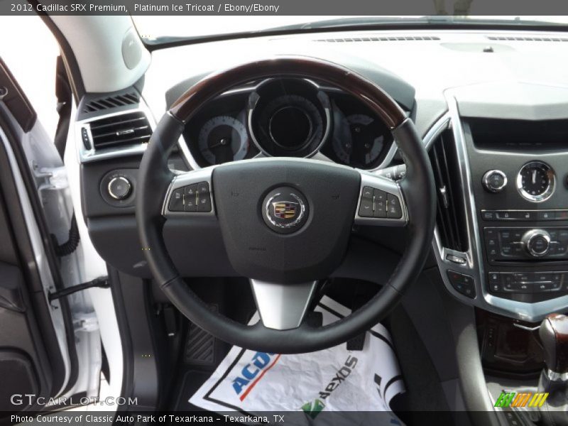 Platinum Ice Tricoat / Ebony/Ebony 2012 Cadillac SRX Premium