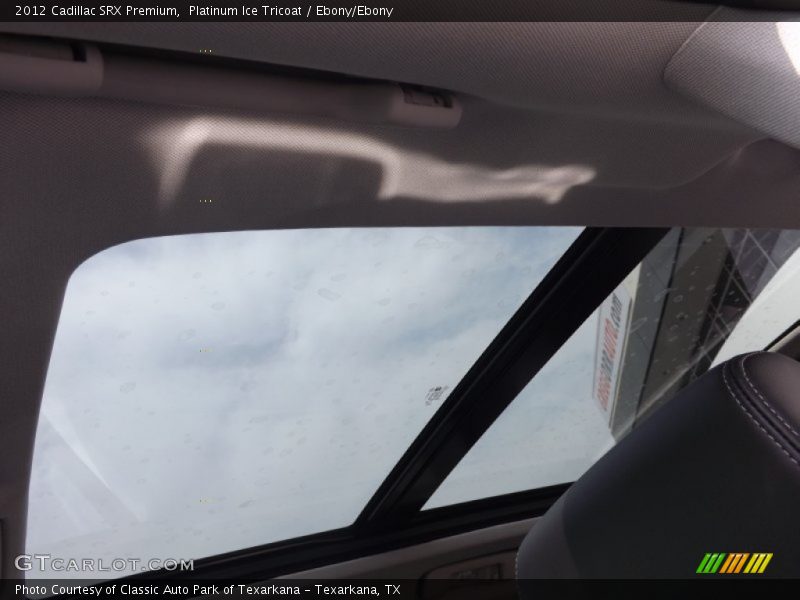 Platinum Ice Tricoat / Ebony/Ebony 2012 Cadillac SRX Premium