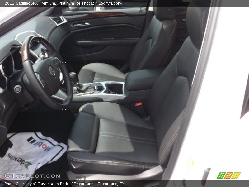 Platinum Ice Tricoat / Ebony/Ebony 2012 Cadillac SRX Premium