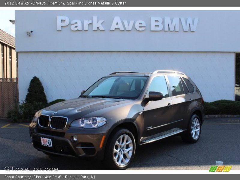 Sparkling Bronze Metallic / Oyster 2012 BMW X5 xDrive35i Premium