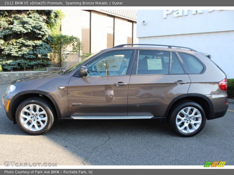 Sparkling Bronze Metallic / Oyster 2012 BMW X5 xDrive35i Premium