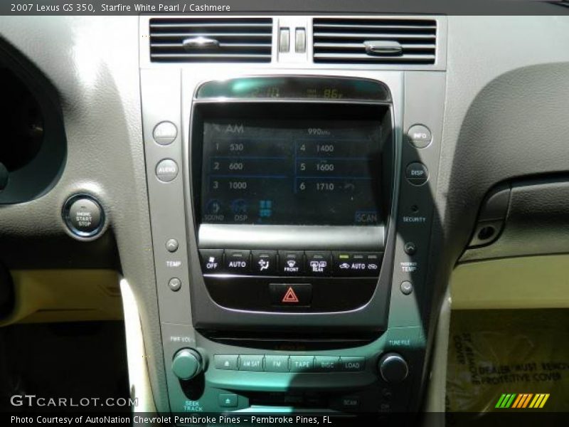 Starfire White Pearl / Cashmere 2007 Lexus GS 350