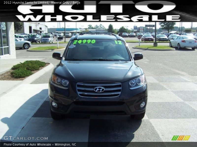 Mineral Gray / Beige 2012 Hyundai Santa Fe Limited