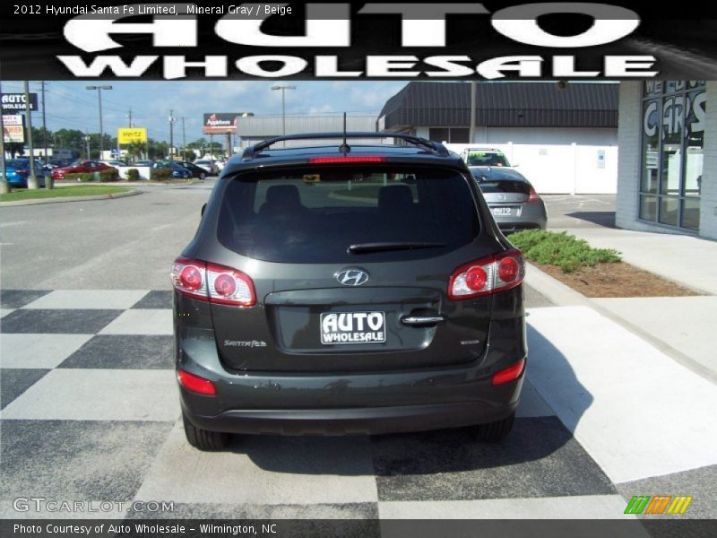 Mineral Gray / Beige 2012 Hyundai Santa Fe Limited