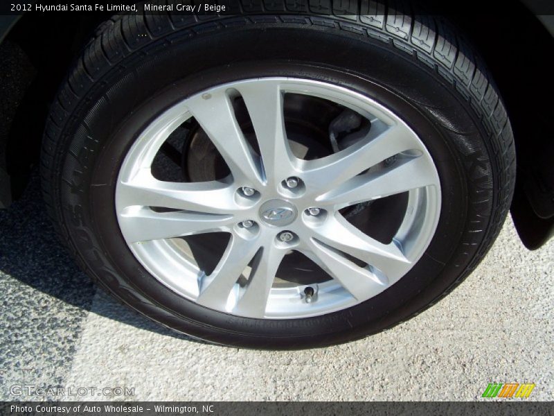 Mineral Gray / Beige 2012 Hyundai Santa Fe Limited